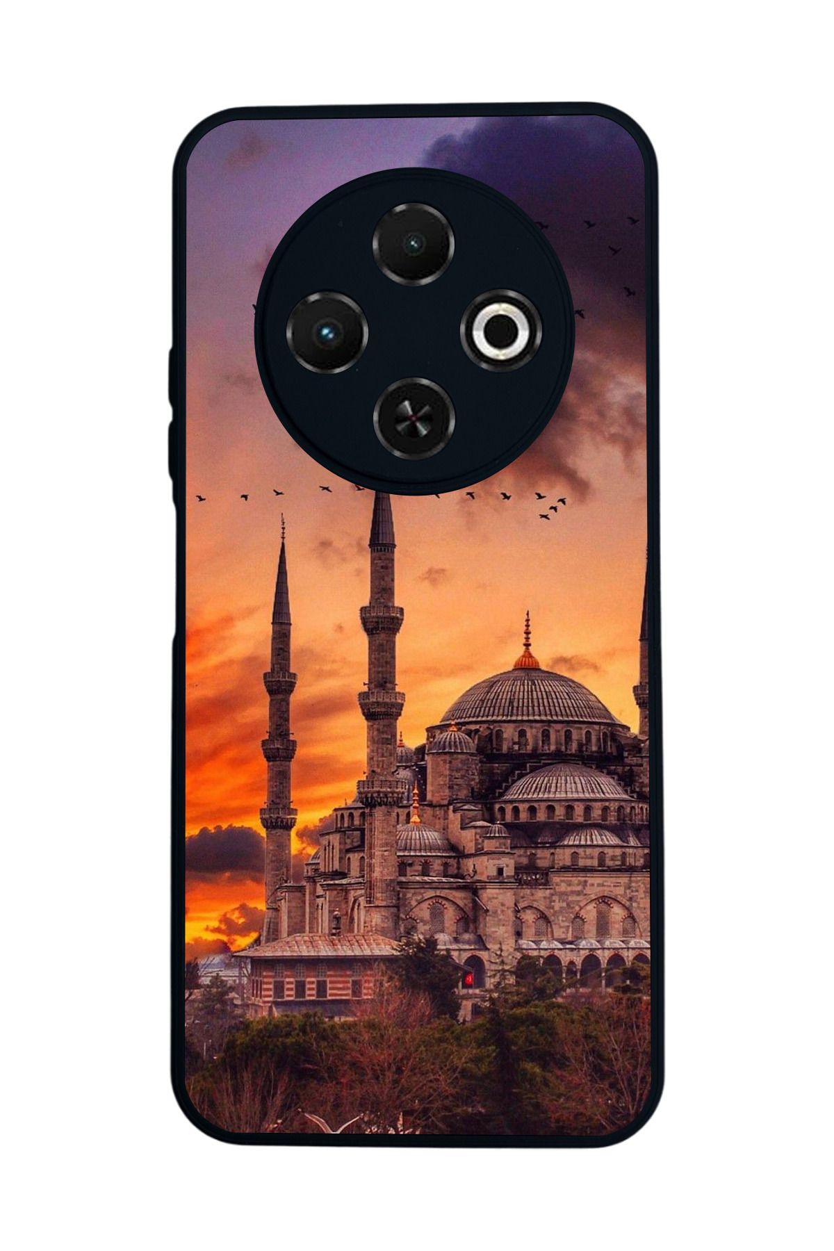TECNO Spark 30C Mat Uyumlu Siyah Kılıf – Yumuşak Silikon, Koruyucu, Şok Emici Kapak