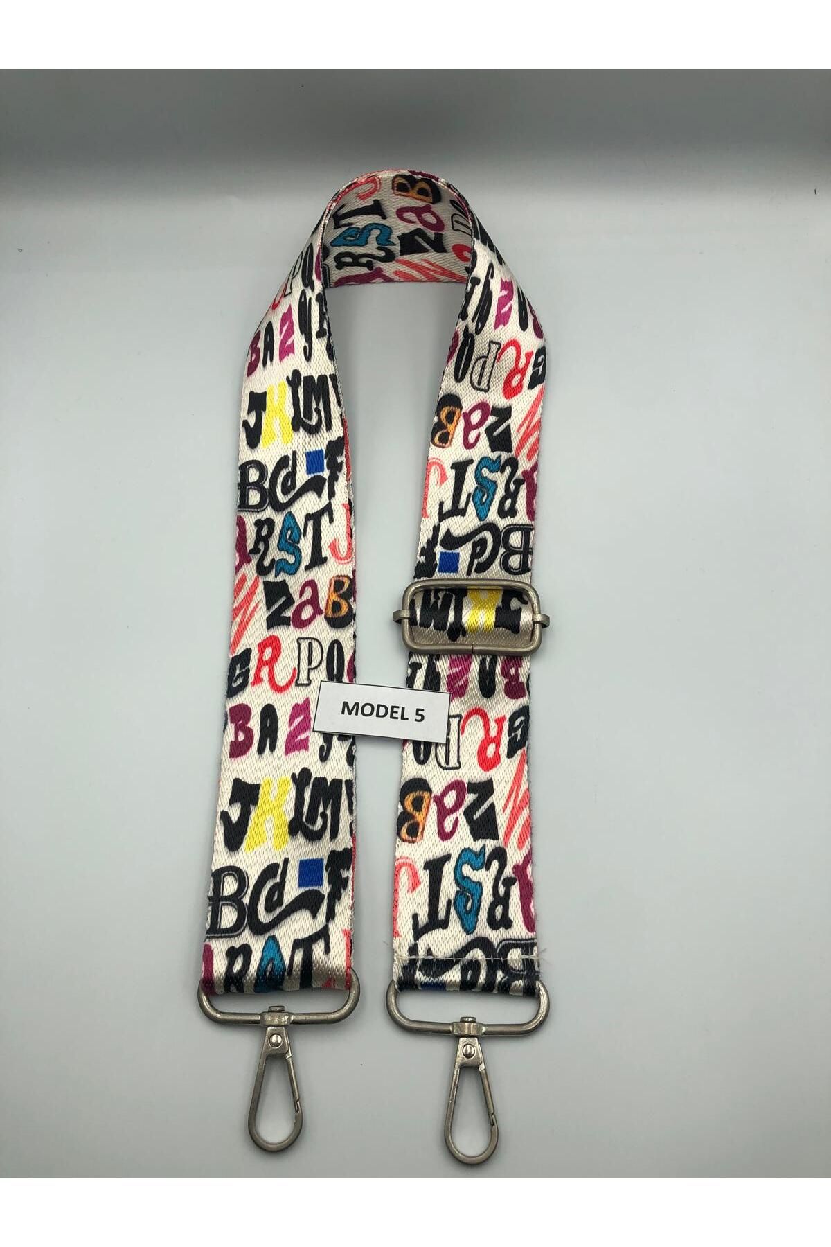 DUCK HOBY Ayarlanabilir Çanta Askısı Çanta Sapı Çanta Aksesuarı 4cm X 120cm Etnik Desen 1
