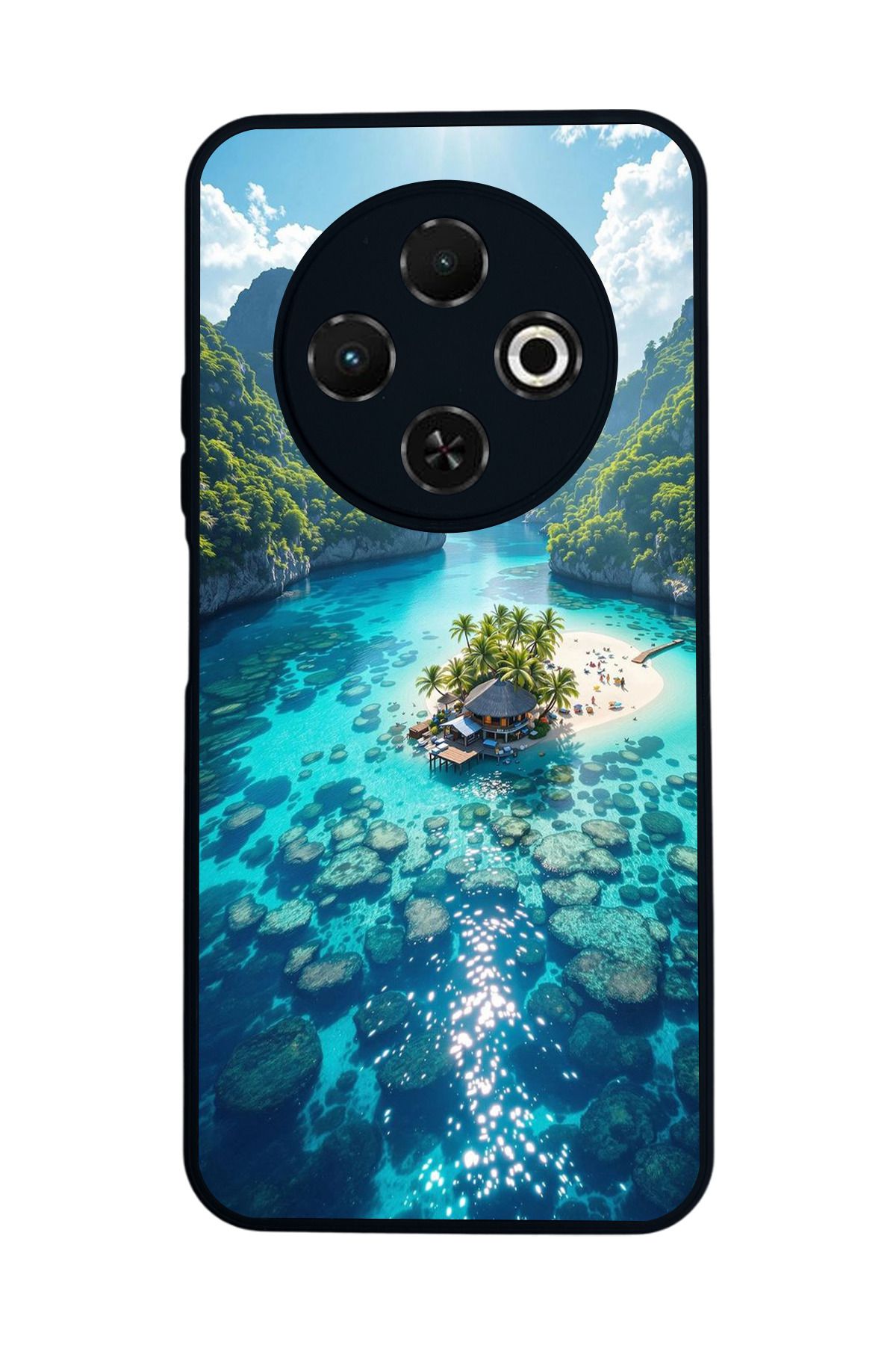 TECNO Spark 30C Mat Uyumlu Siyah Kılıf – Yumuşak Silikon, Koruyucu, Şok Emici Kapak
