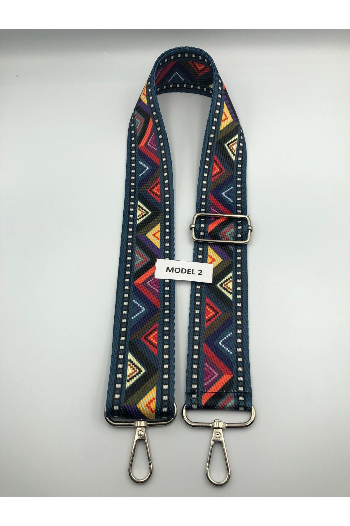 DUCK HOBY Ayarlanabilir Çanta Askısı Çanta Sapı Çanta Aksesuarı 4cm X 120cm Etnik Desen 1