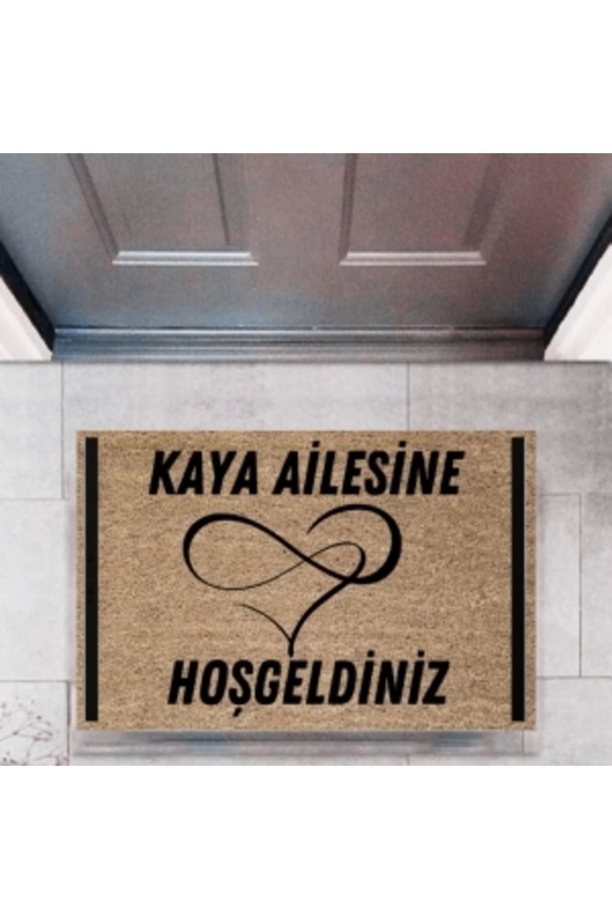 STOREMAX Kapı Önü Paspası Dekoratif Dijital Baskı Kişiye Özel P-2502