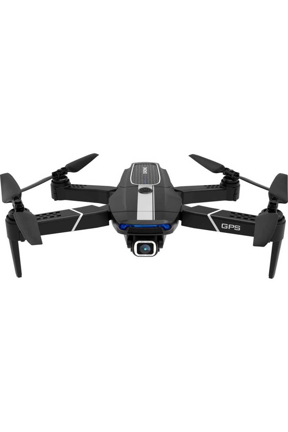 GÜMRÜK BEY E58 Pro 4K Fly More GPS Combo Drone RC Quatcopter Fırçasız Motor Yedek Batarya + Taşıma Çantası