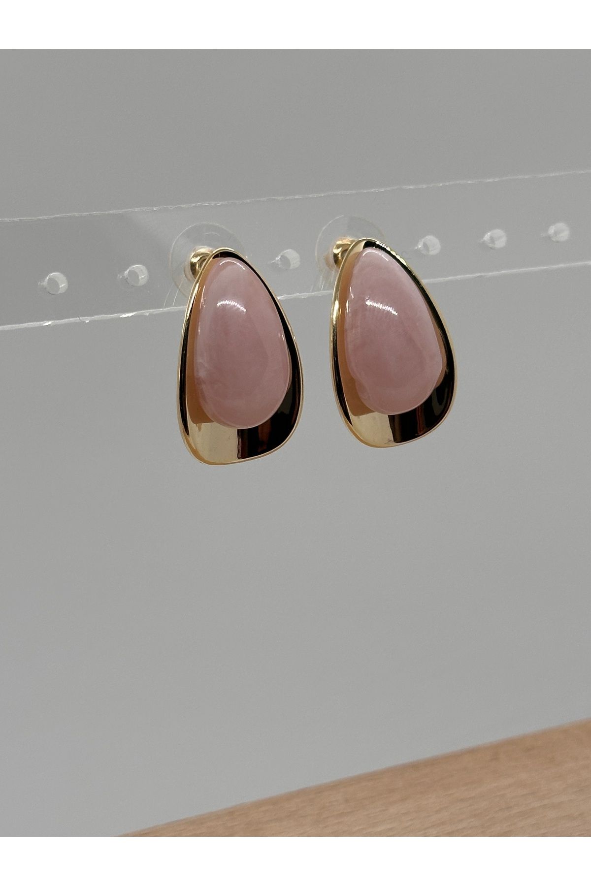 MY1COMPANY zara model pembe taşlı küpe