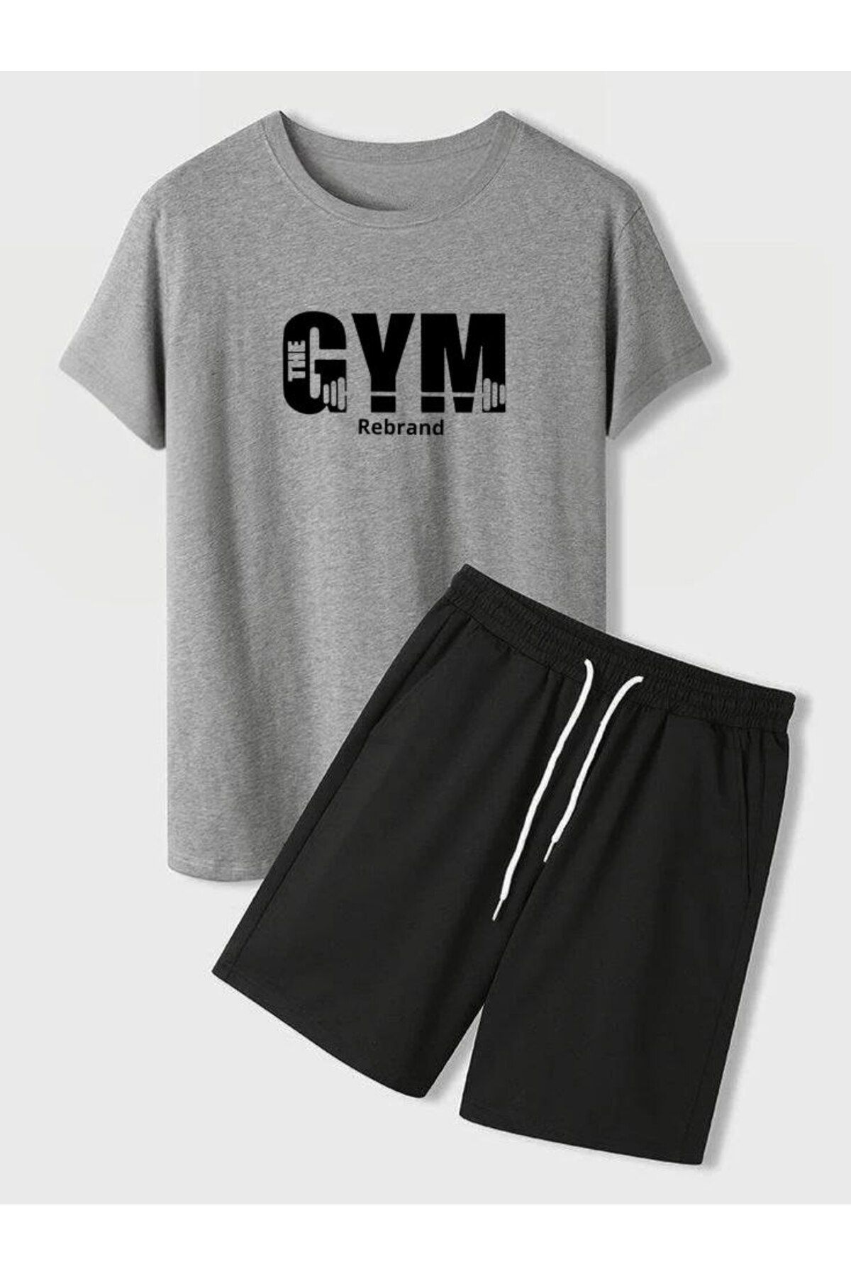 REBRAND Spor Giyim Oversize T-shirt Şortla Takımı