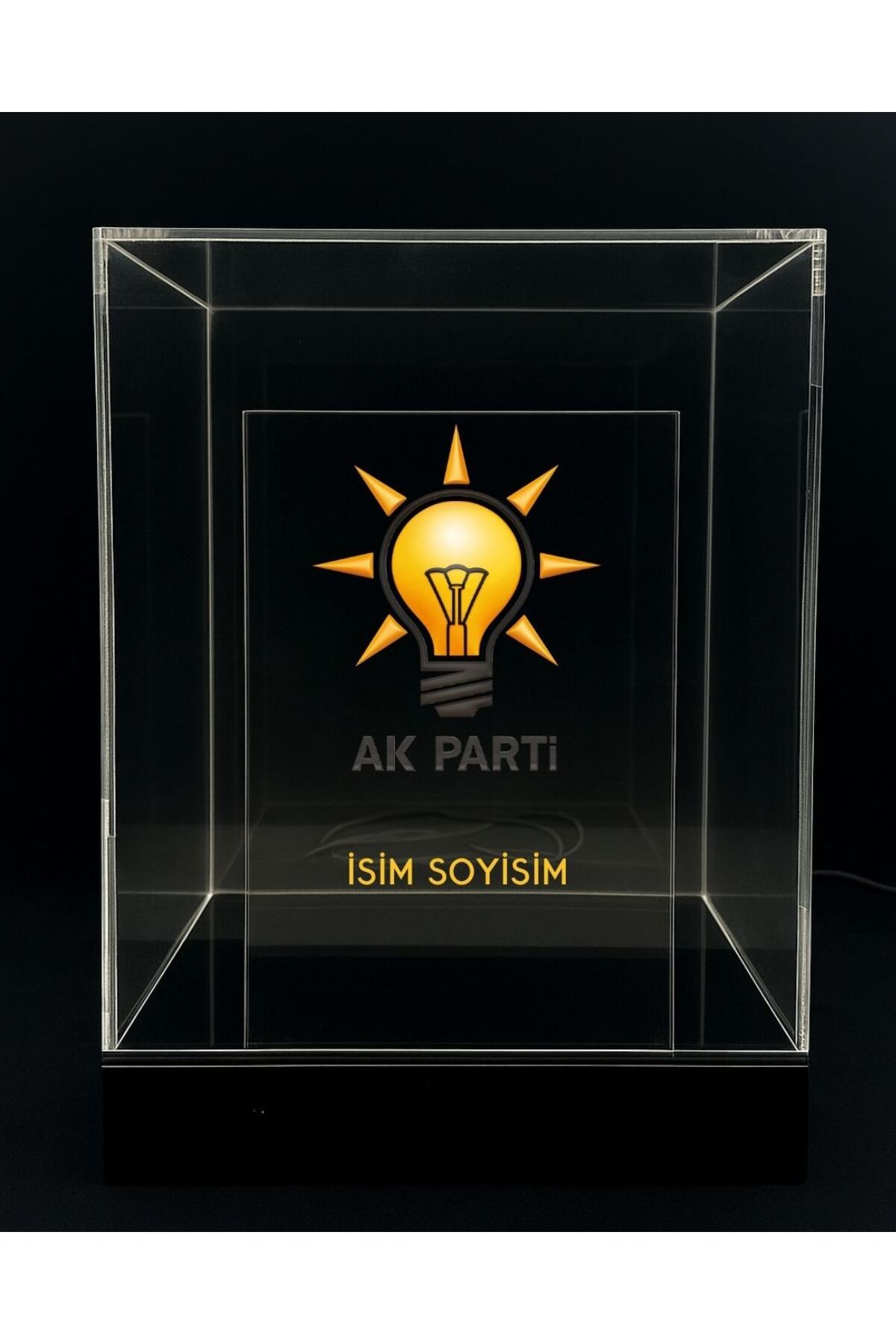 iscom AKP SİYASİ PARTİ TEMALI KİŞİYE ÖZEL LED IŞIKLI KONSEPT HEDİYE