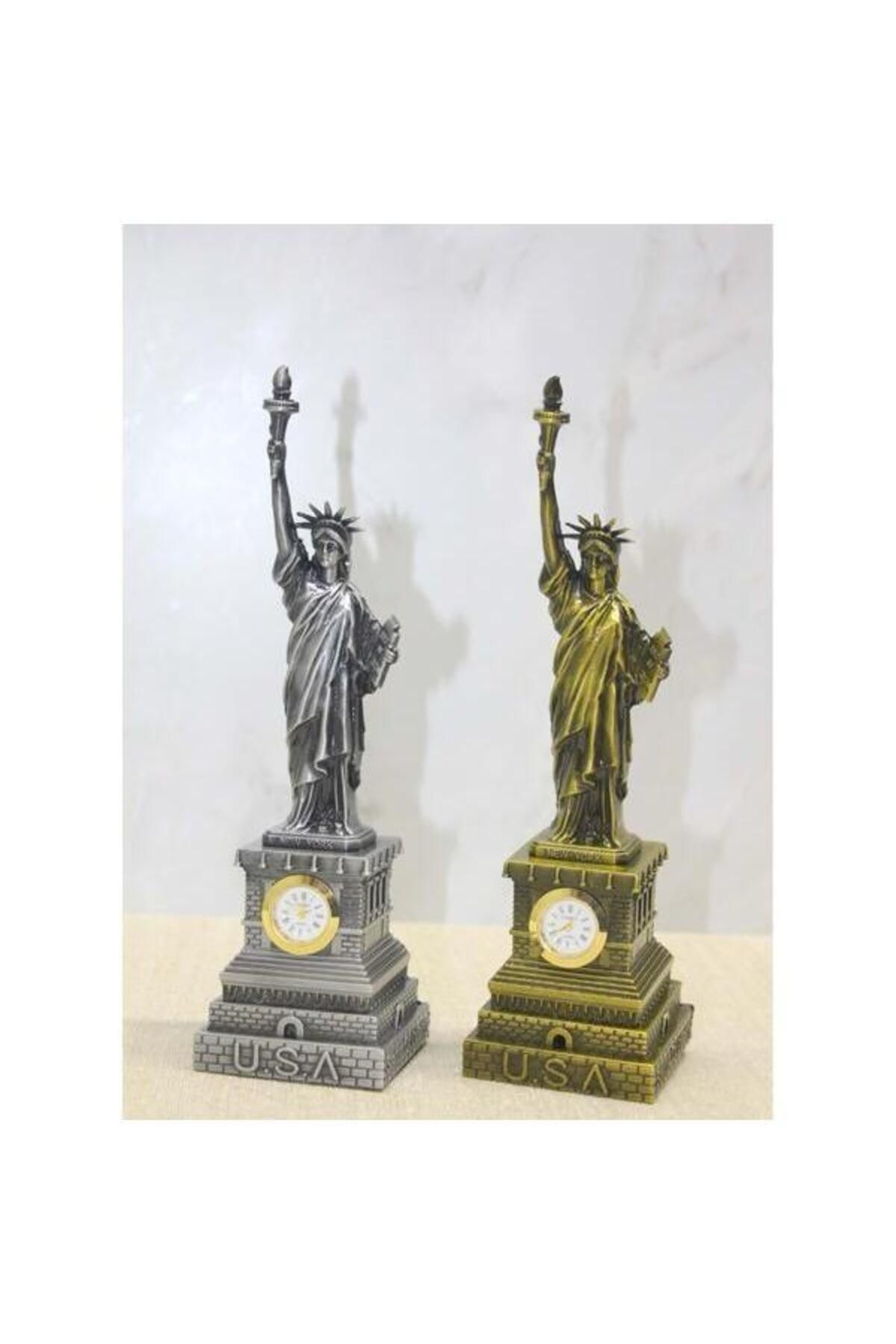 Home METAL DEKORATİF SAATLİ ÖZGÜRLÜK ANITI -GRİ