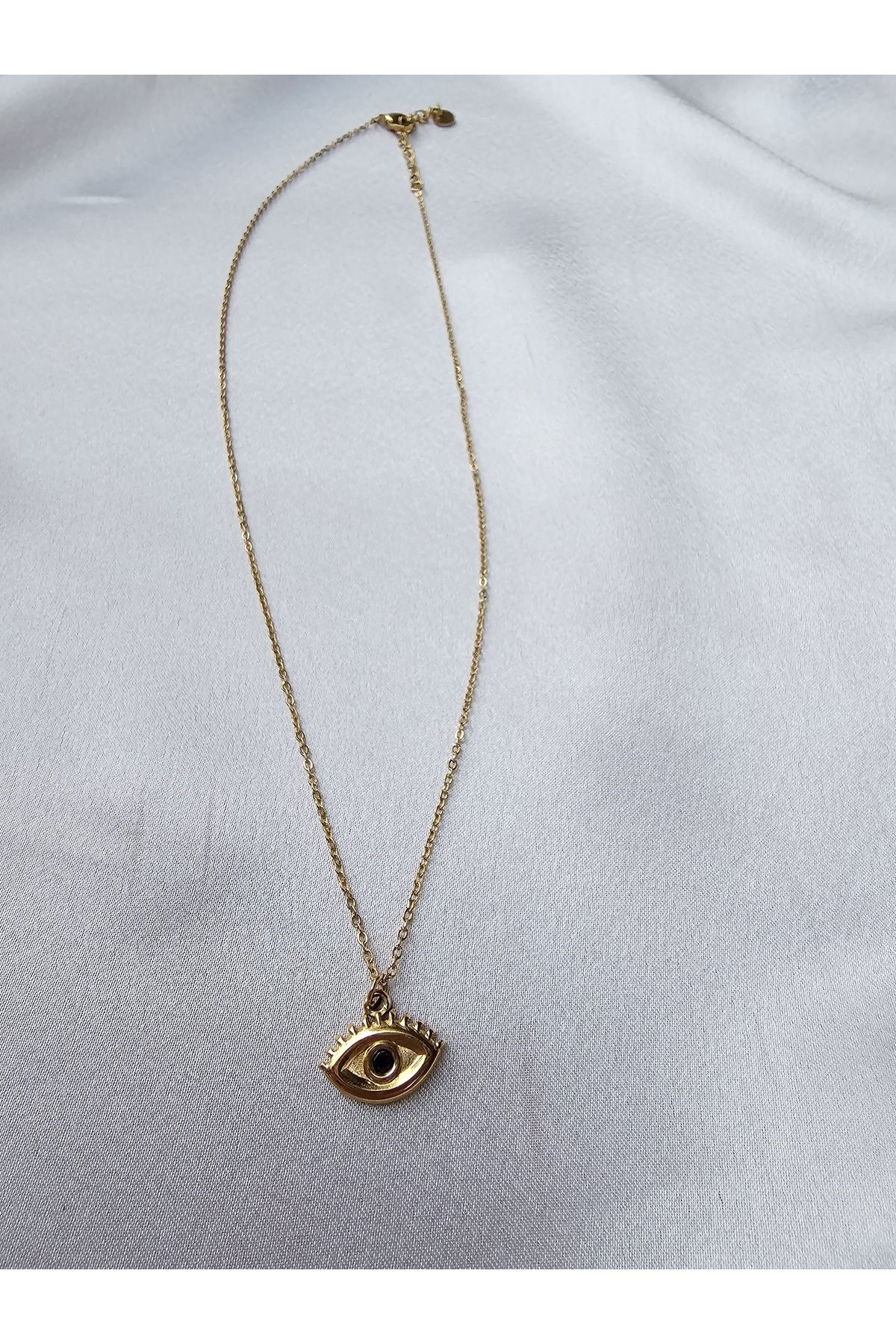 OEM Göz Detaylı Gold Kolye