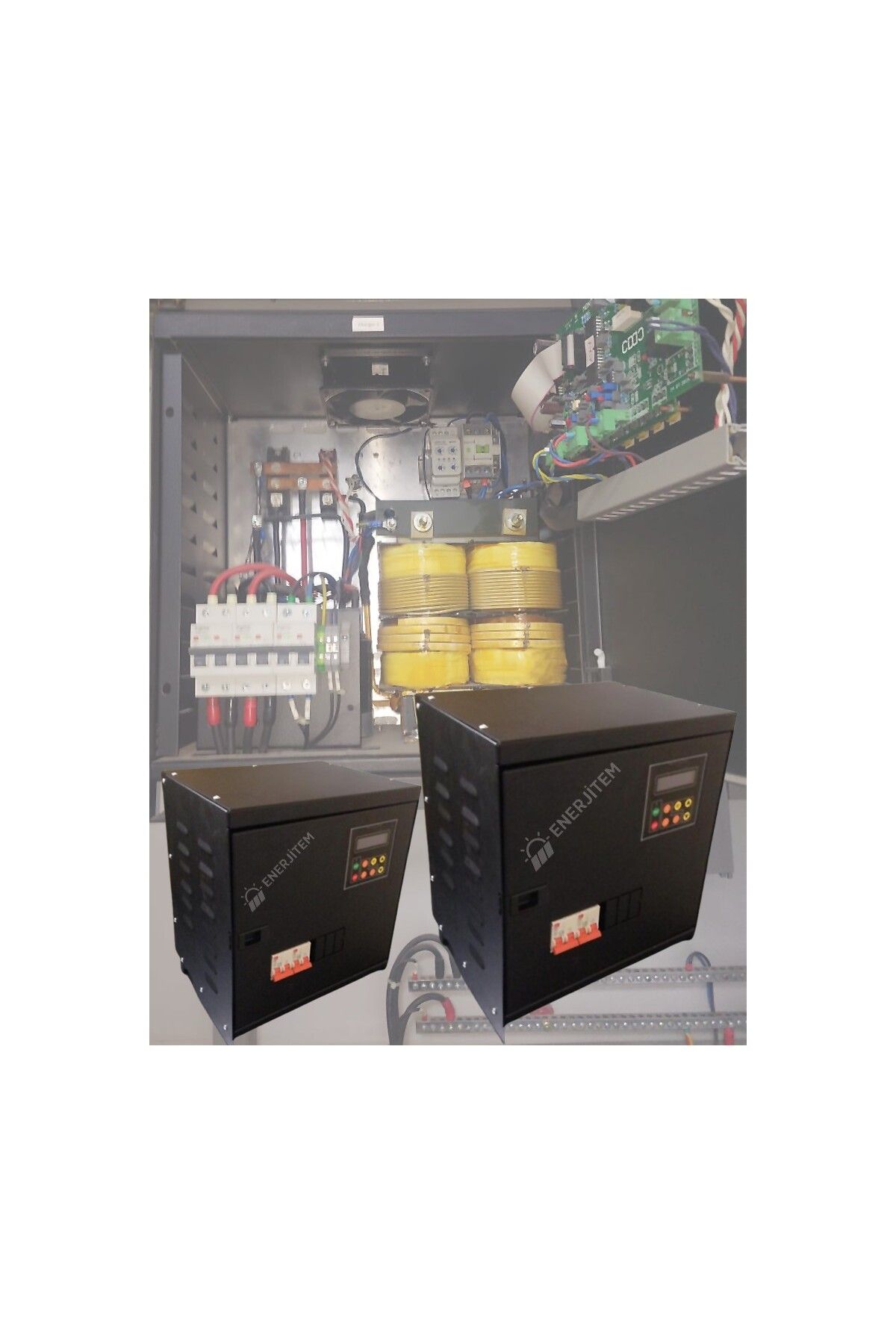 ENERJİTEM Monofaze Redresör(Rectifier),battery Charger, 220 Vac Giriş/24 Vdc 100 Ah Çıkış