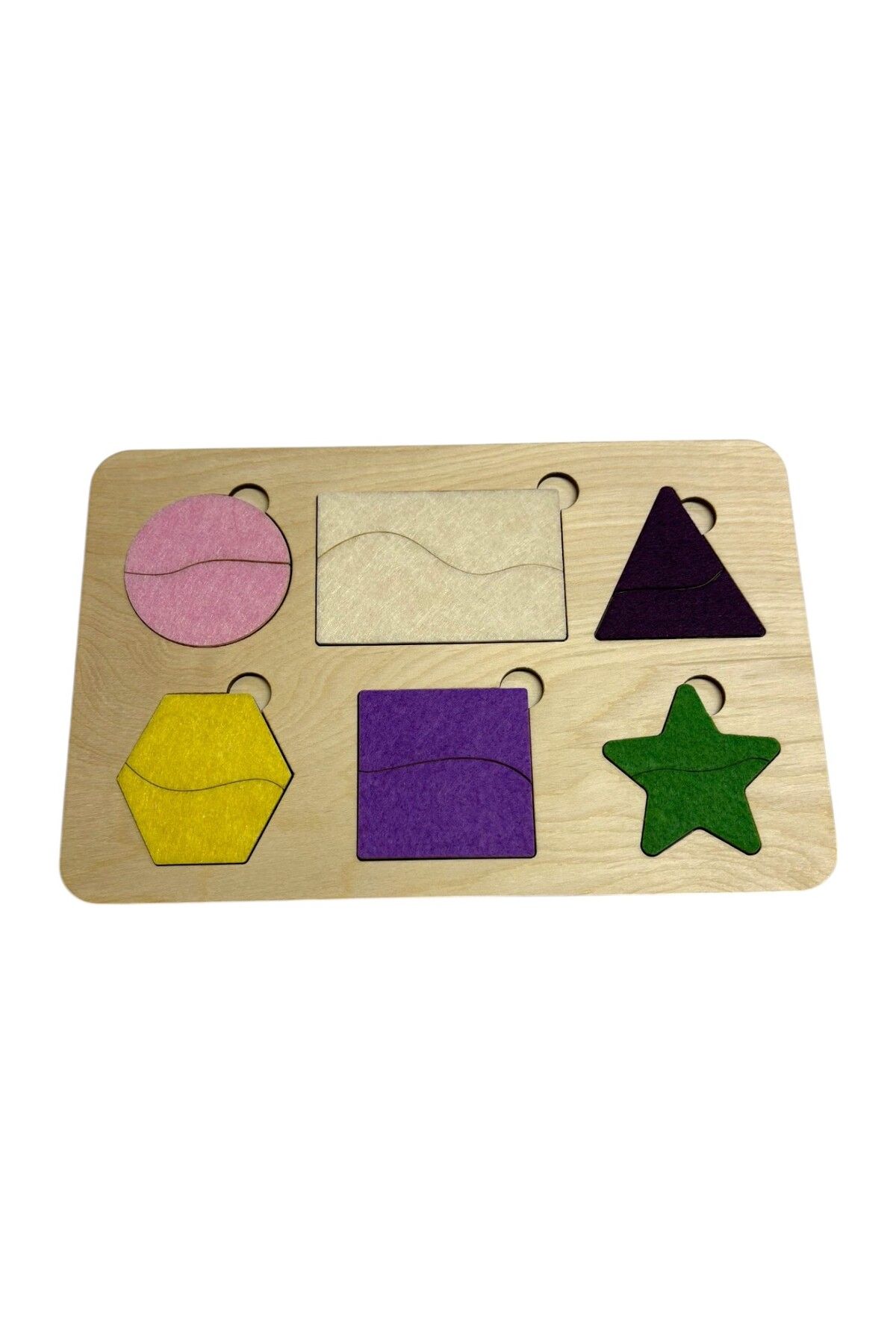Mind of Toys Keçe Kaplı Şekiller Rüya Puzzle, Bul-Tak Puzzle, Şekil Öğrenimi, Montessori Öğrenme
