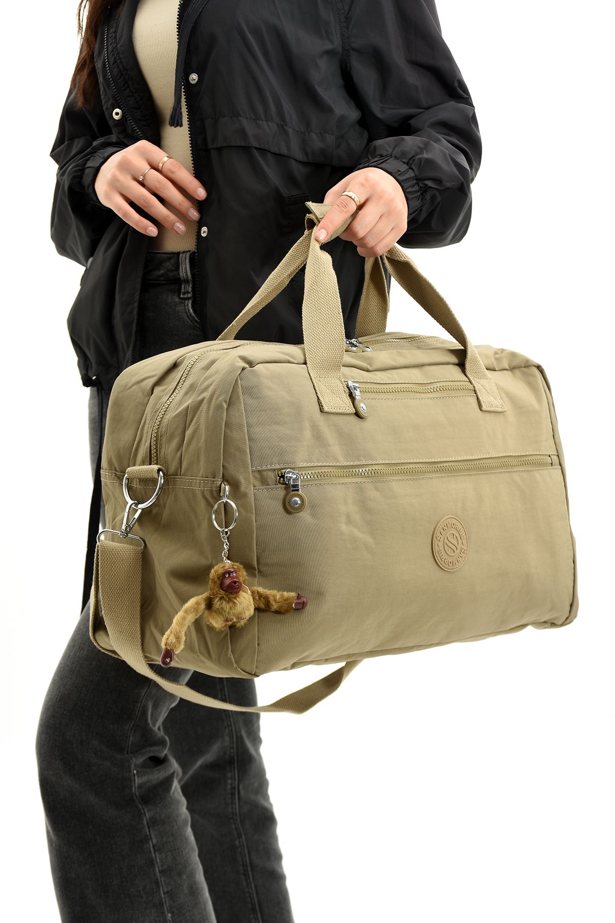 OLDSO Sanmorris Unisex Suya Dayanıklı Krinkıl Kumaş Çapraz Askılı Seyahat ve Spor Çantası 3028