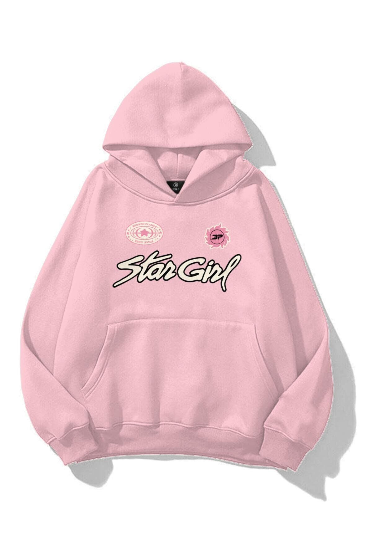 Boi Unisex Stargirl Sweatshirt Pembe