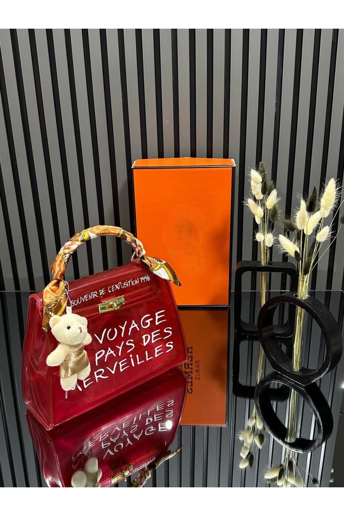 LEAUDER WOMEN KADIN ŞEFFAF KELLY BAG