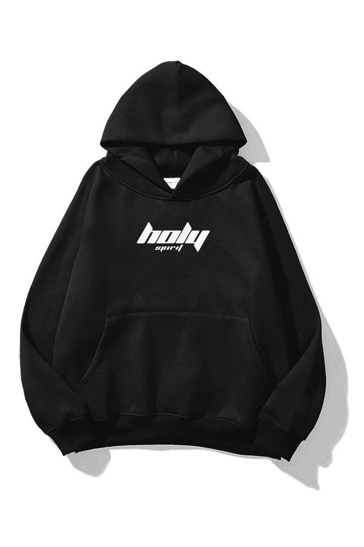 Boi Unisex 101 Holy Spirit Sweatshirt Siyah
