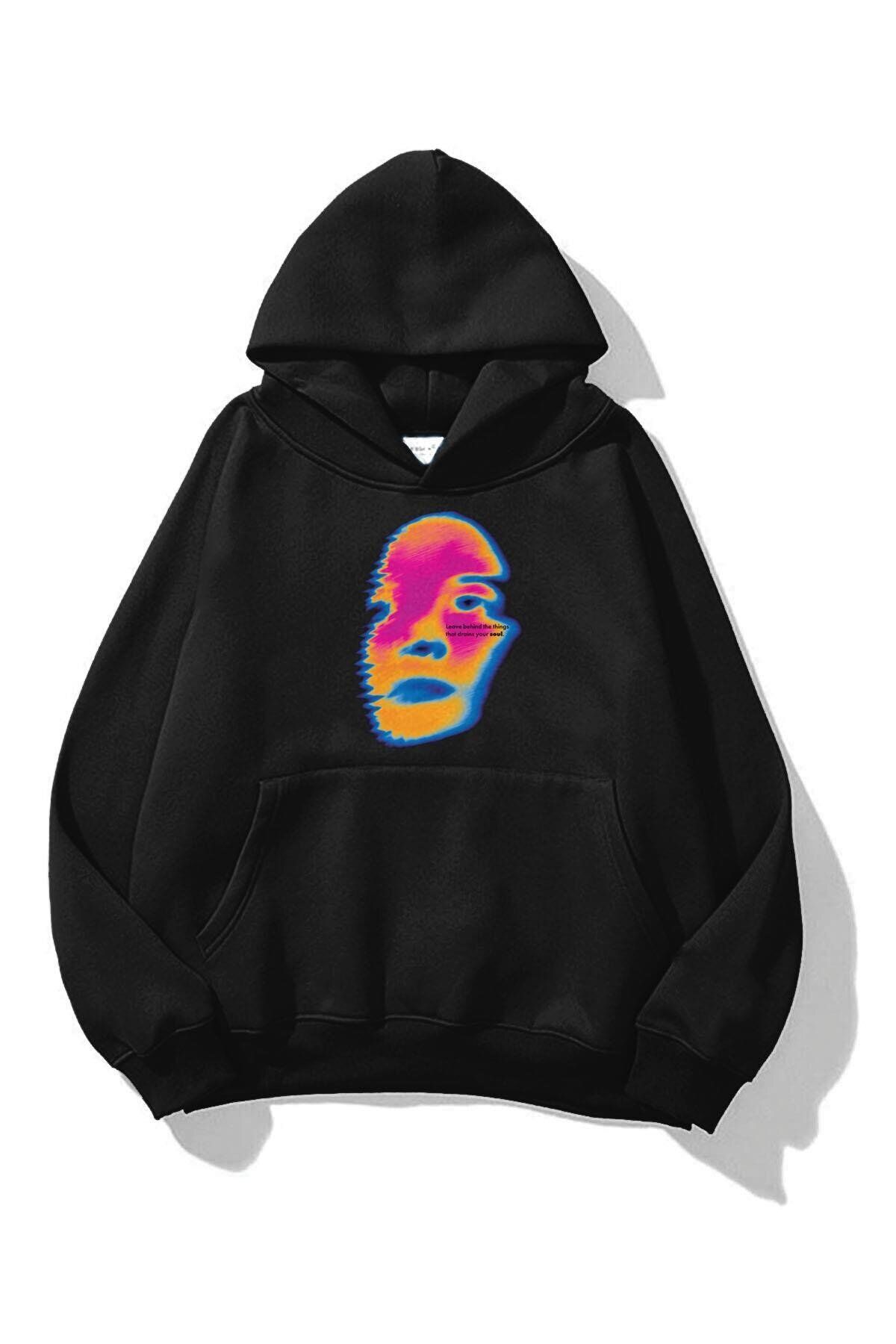 Boi Unisex Leave Behind Sweatshirt Siyah