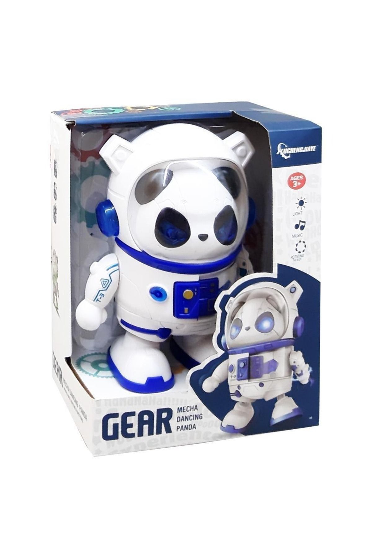 TRUST STORE Işıklı Sesli Müzikli Robot Panda 20 CM
