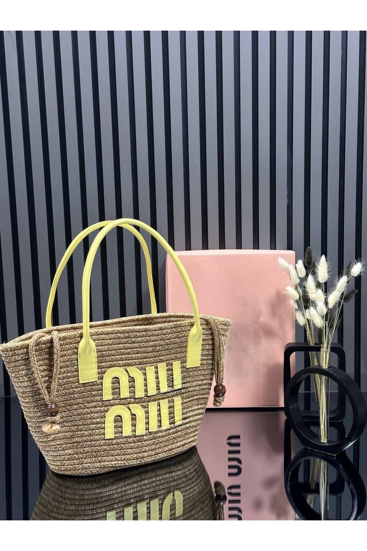LEAUDER WOMEN KADIN TORBALI BÜZGÜLÜ HASIR ÇANTA