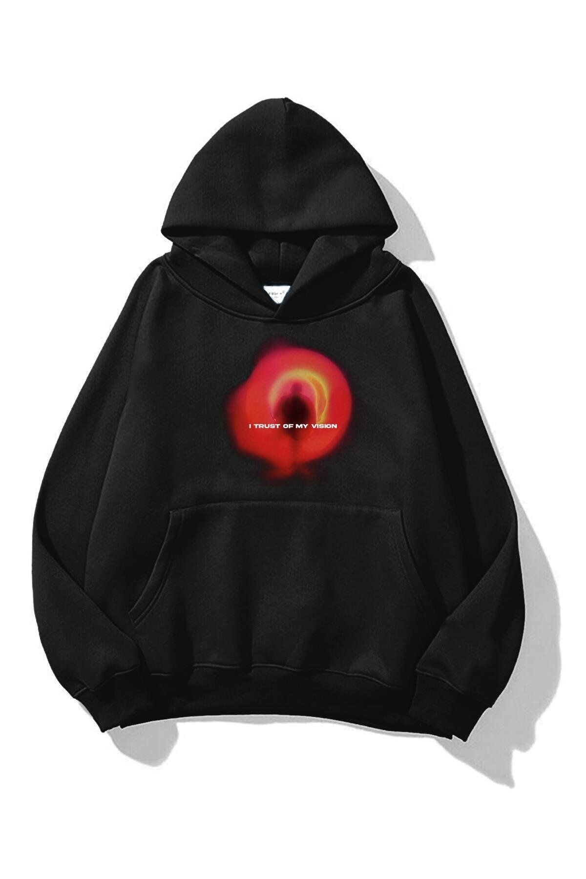 Boi Unisex I Trust Of My Vision Sweatshirt Siyah