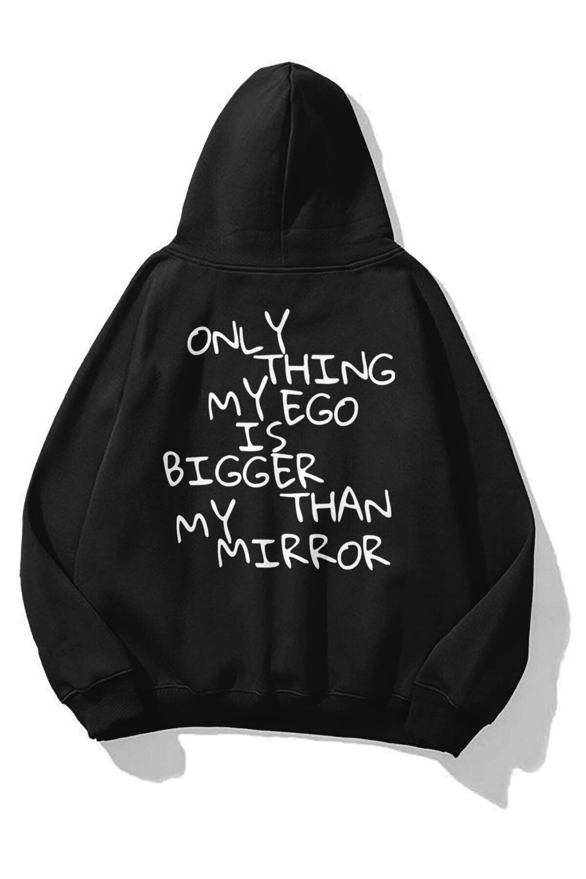 Boi Unisex My Ego Sweatshirt Siyah