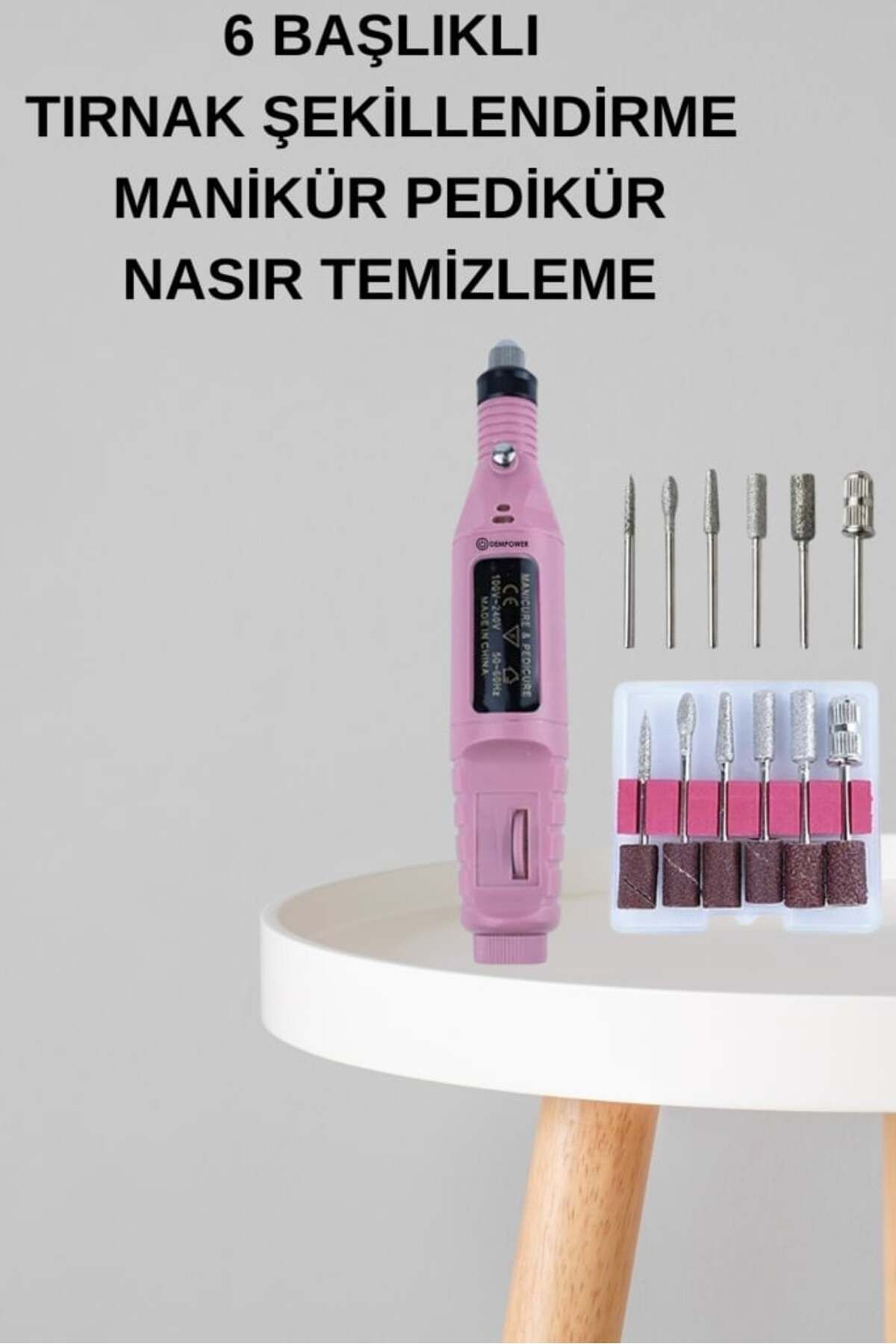 SAYARMARKT Elektrikli 17 Parça Manikür Pedikür Törpü Seti