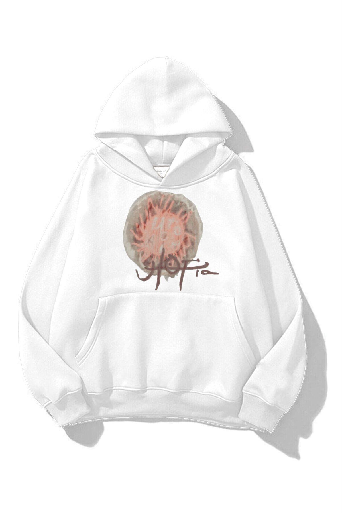 Boi Unisex Utopia 4th Album Travis Scott Sweatshirt Hoodie Beyaz