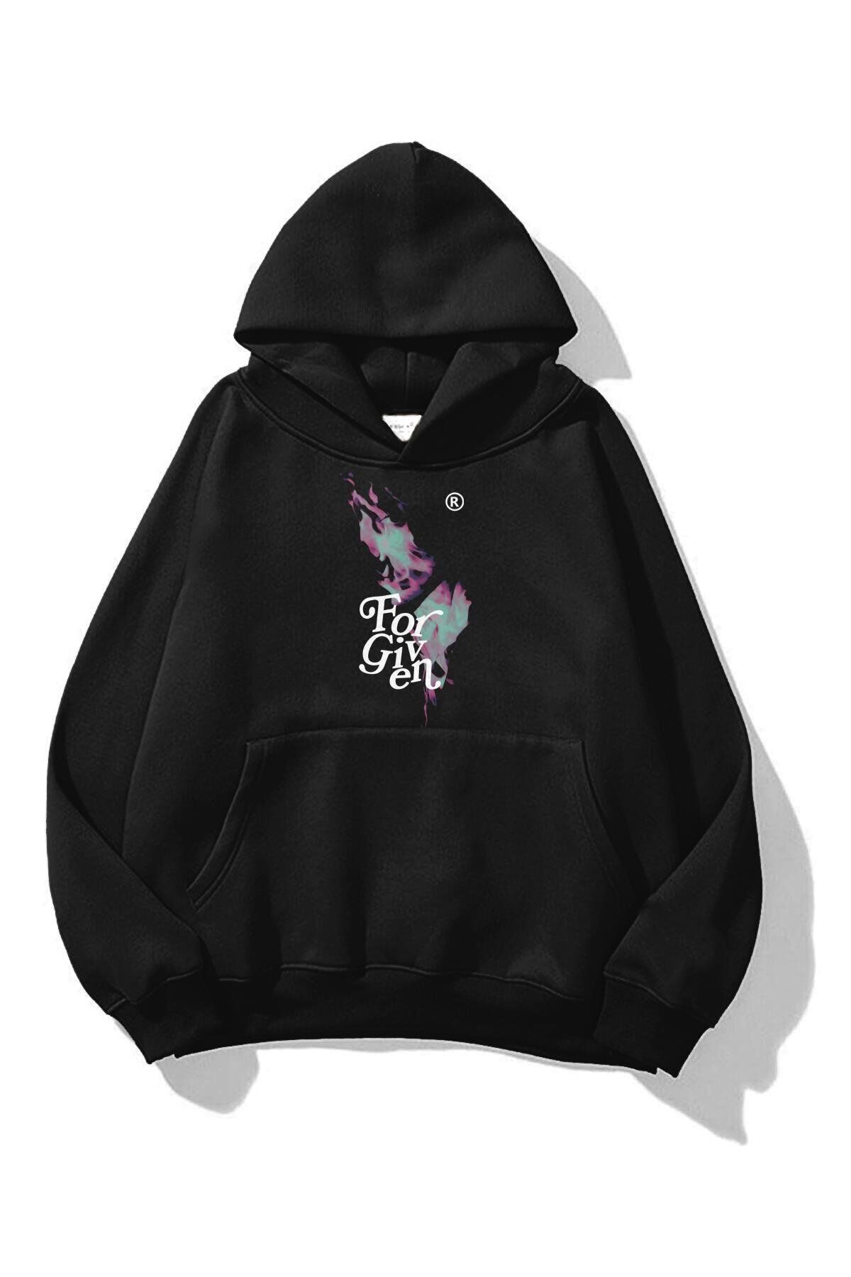 Boi Unisex Forgiven Sweatshirt Siyah
