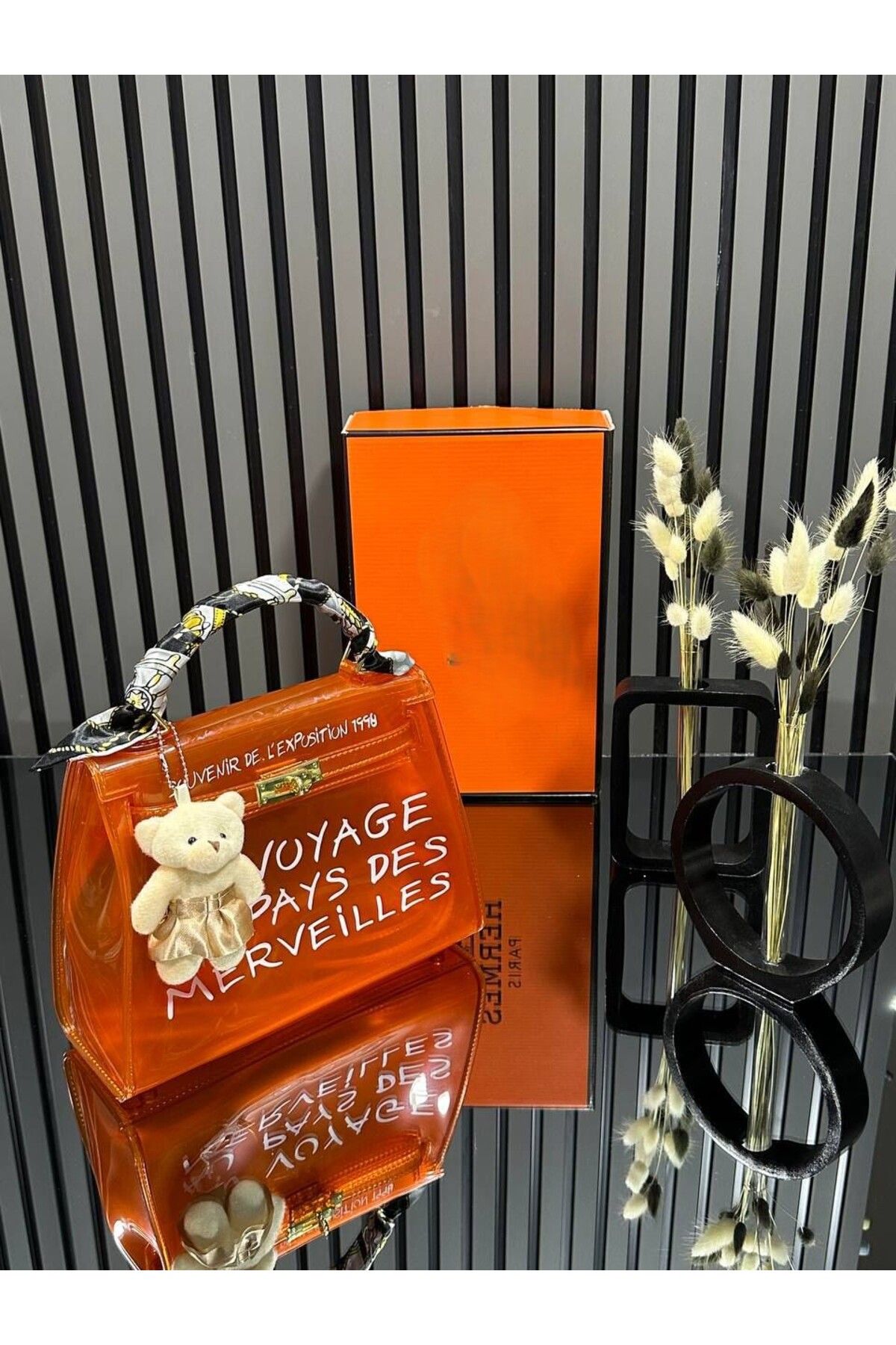 LEAUDER WOMEN KADIN ŞEFFAF KELLY BAG