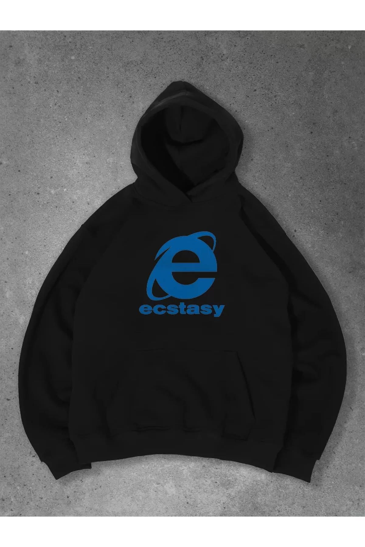 Boi Unisex Ecstasy Explorer Sweatshirt Siyah