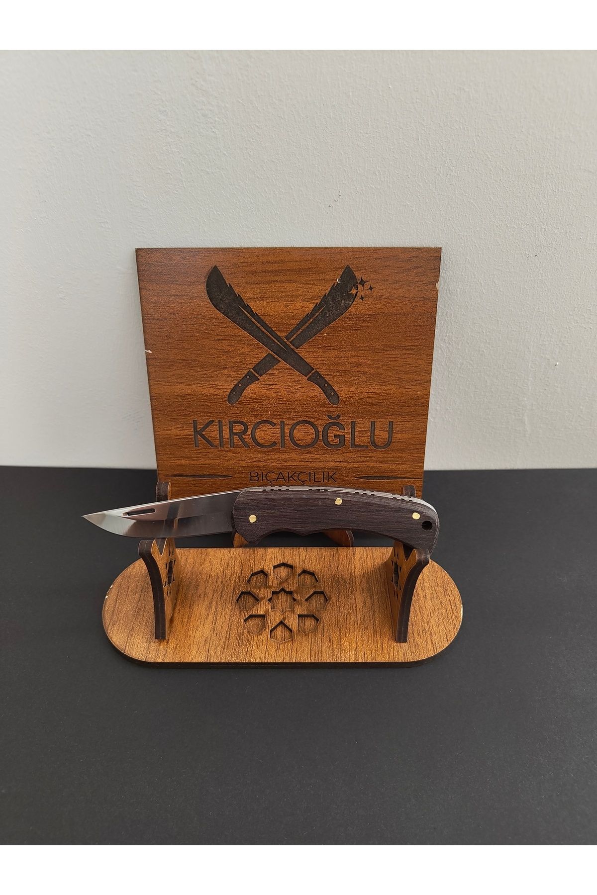 Krc Knife Ahşap Kabze Çakı