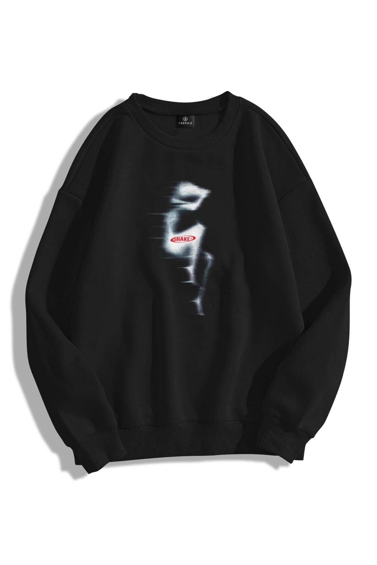 Boi Unisex Shake By Bisiklet Yaka Sweatshirt Hoodie Siyah