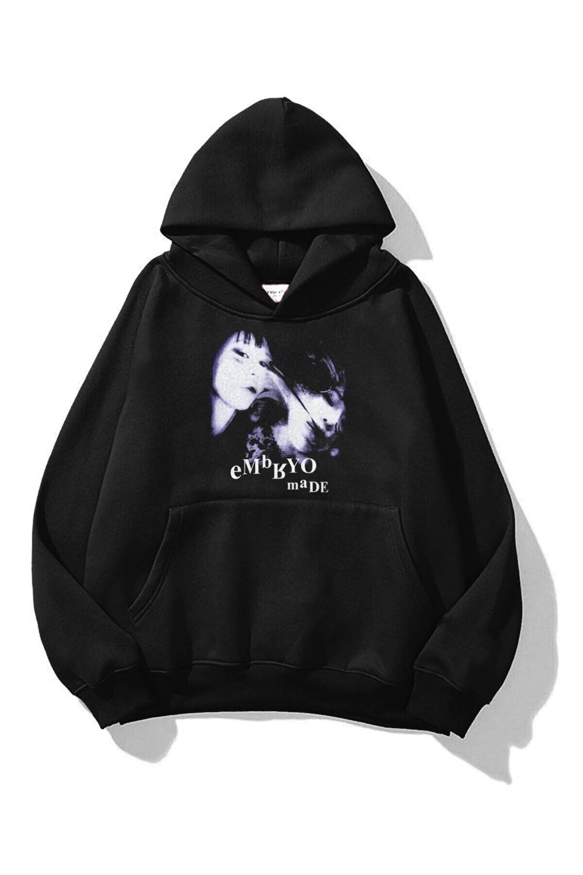 Boi Unisex Embryo By Sweatshirt Hoodie Siyah