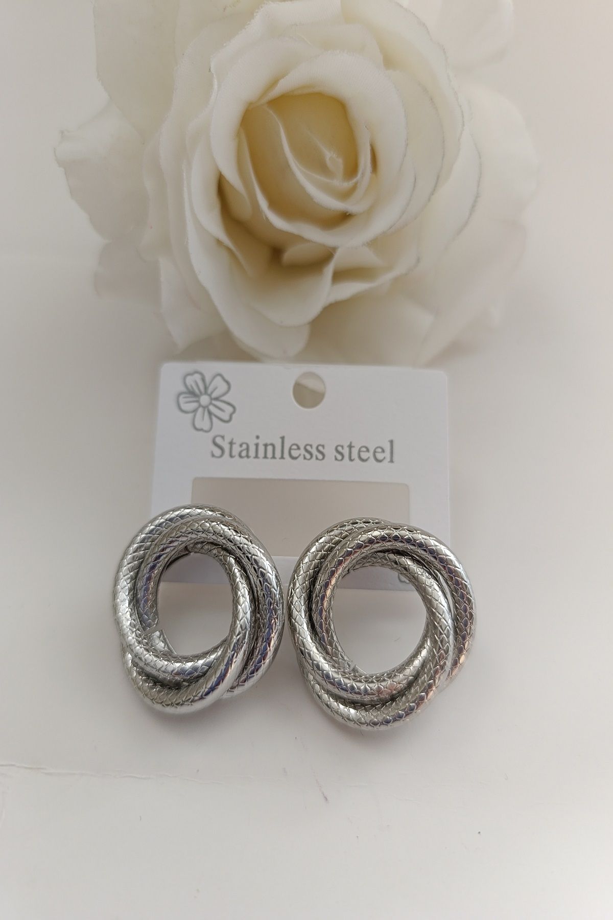 MARZELLA ACCESSORİES çelik silver küpe