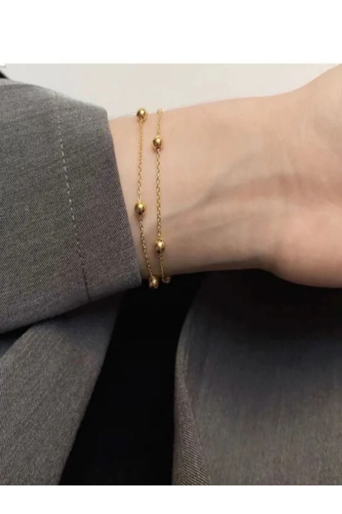 Glimma Gold Kaplama Kombin Bileklik