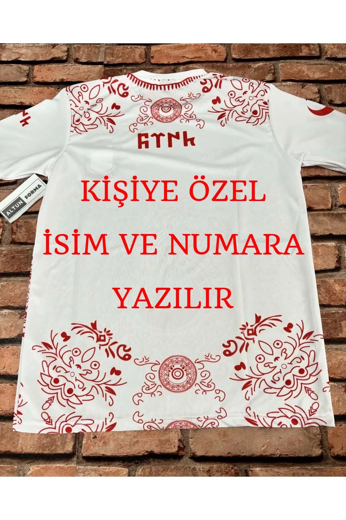 Lion Spor Türkiye Beyaz Bozkurt Forması Kişiye Özel İsimli
