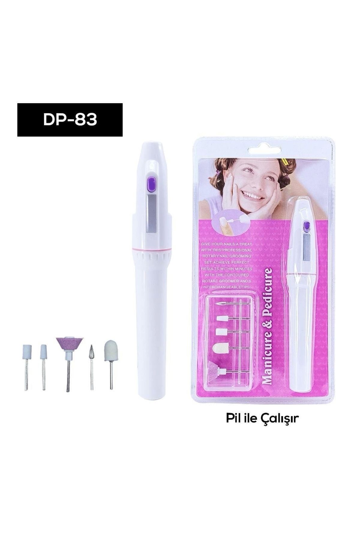 No8 Home Pilli Manikür Cihazı