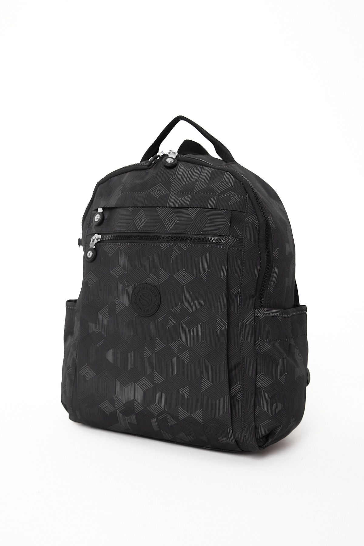 OLDSO Sanmorris Unisex Suya Dayanıklı Krinkıl Kumaş Çok Gözlü Laptop Okul ve Sırt Çantası 3059