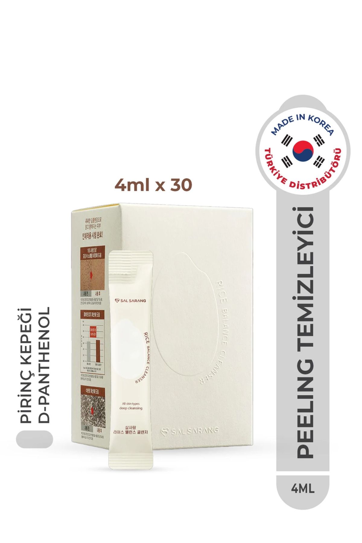 Pemvia White Powder Face Wash Peeling Etkili Temizleyici Pirinç Özlü Enzim Toz Peeling 1g x 30pcs