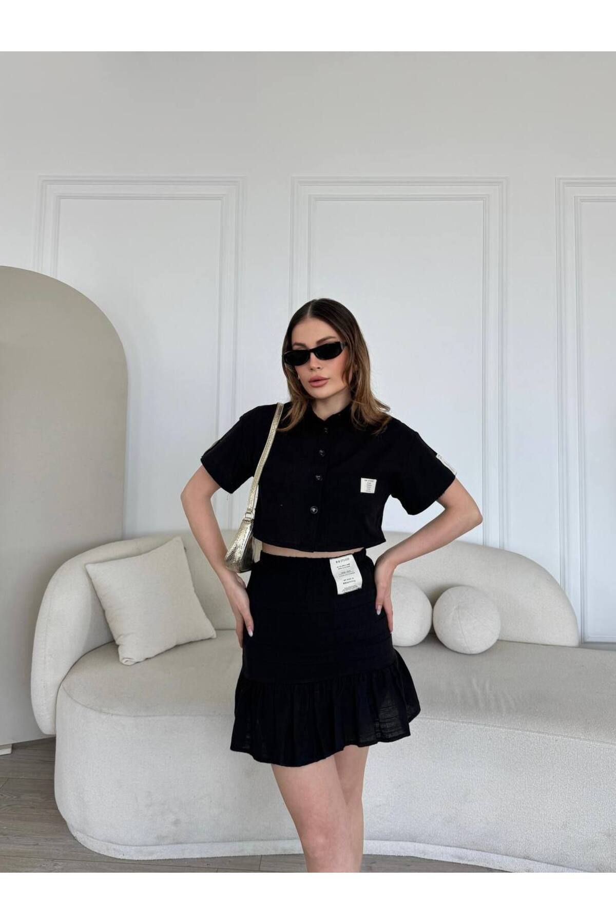 Lorinya Butik KETEN ETEKLİ TAKIM