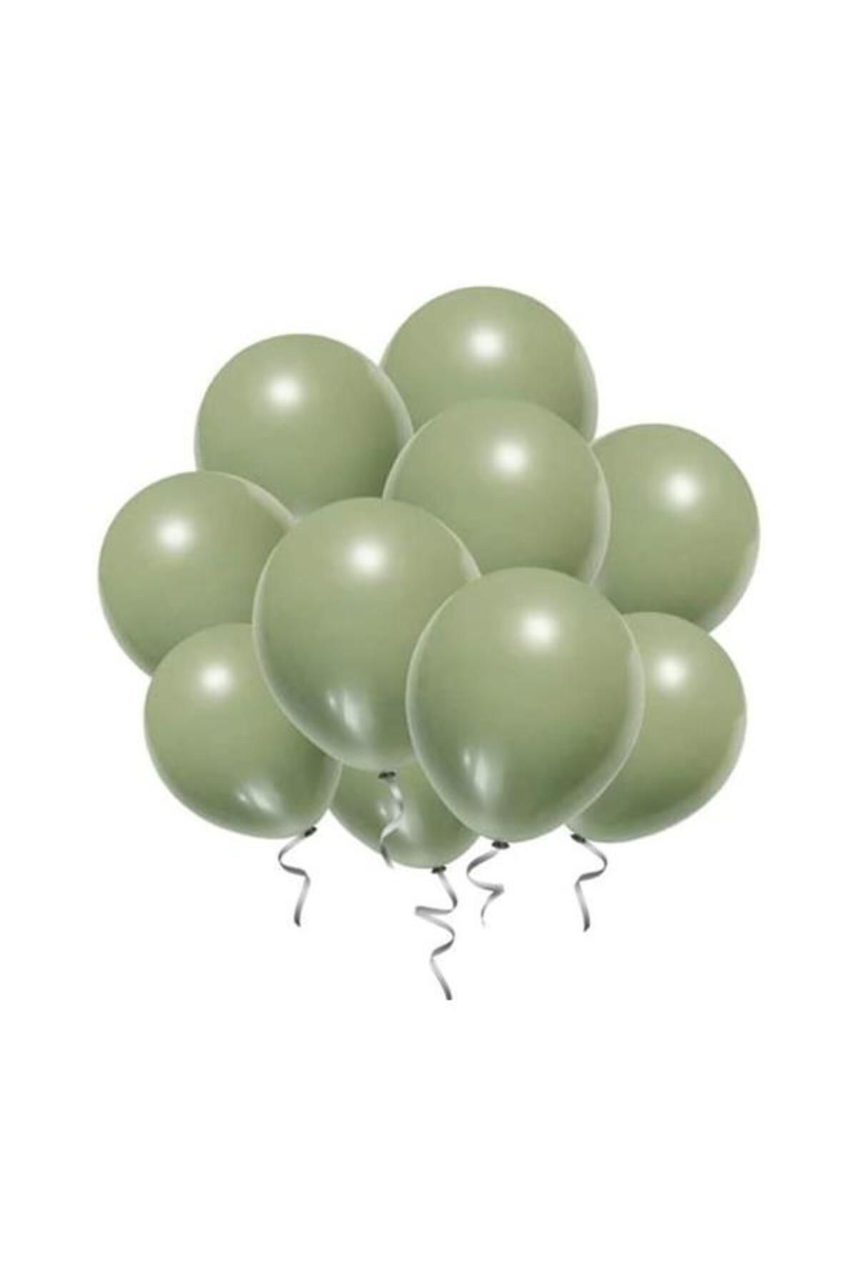 Onay Store 20 Adet Küf Yeşili Balon - Doğum Günü Konsepti - Parti Malzemeleri - Bride To Be Malzemeleri