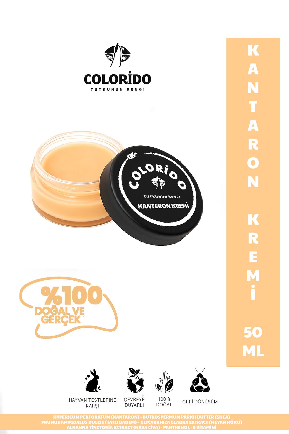 Colorido Kozmetik COLORİDO BÁLSAMO DE HİERBA DE SAN JUAN - KANTARON KREMİ 50 ML