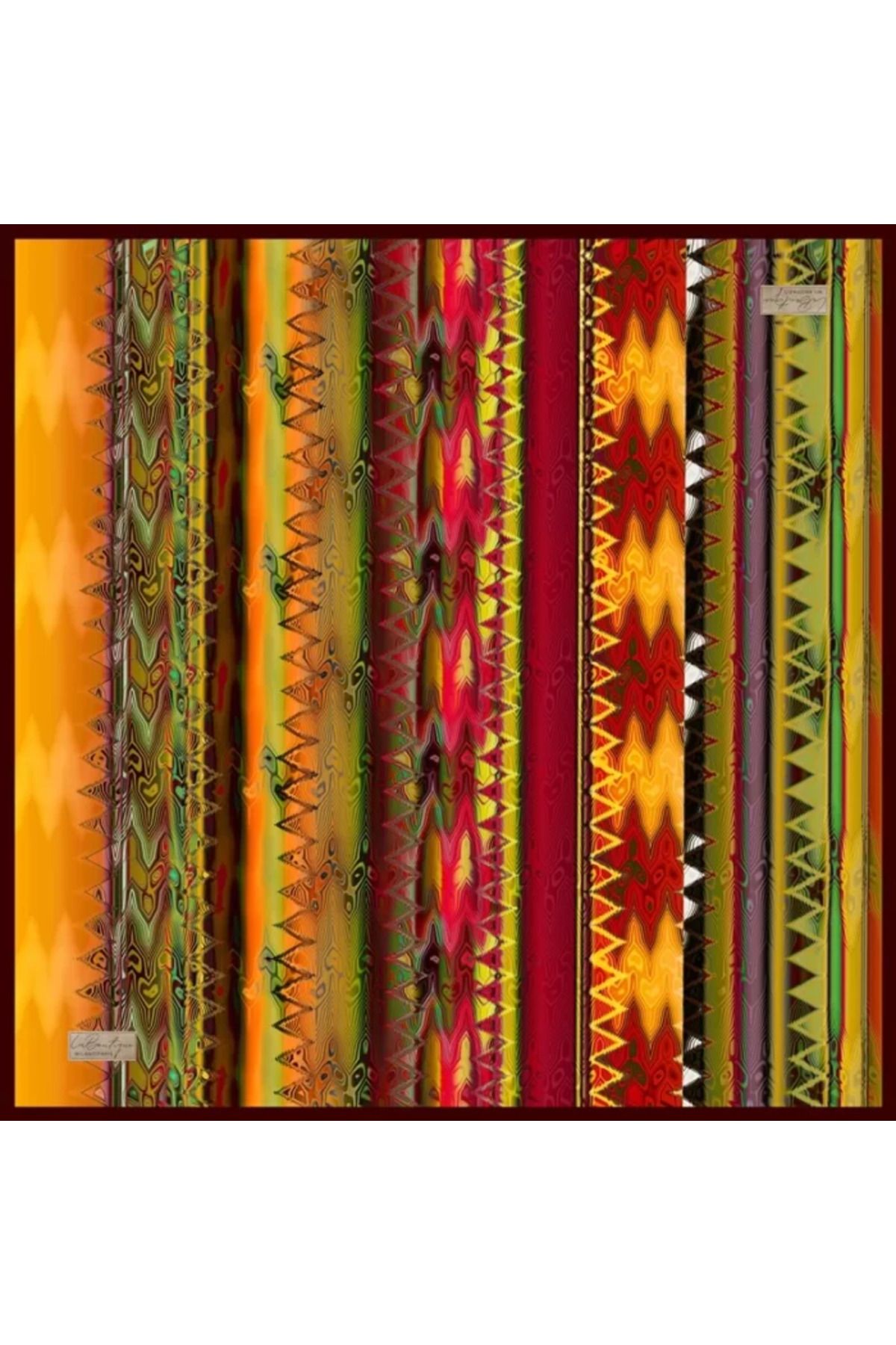 LA BOUTIQUE GÜZ | YAZ SERİNLİĞİ EŞARP 2418 90 x 90 Mürdüm - 02