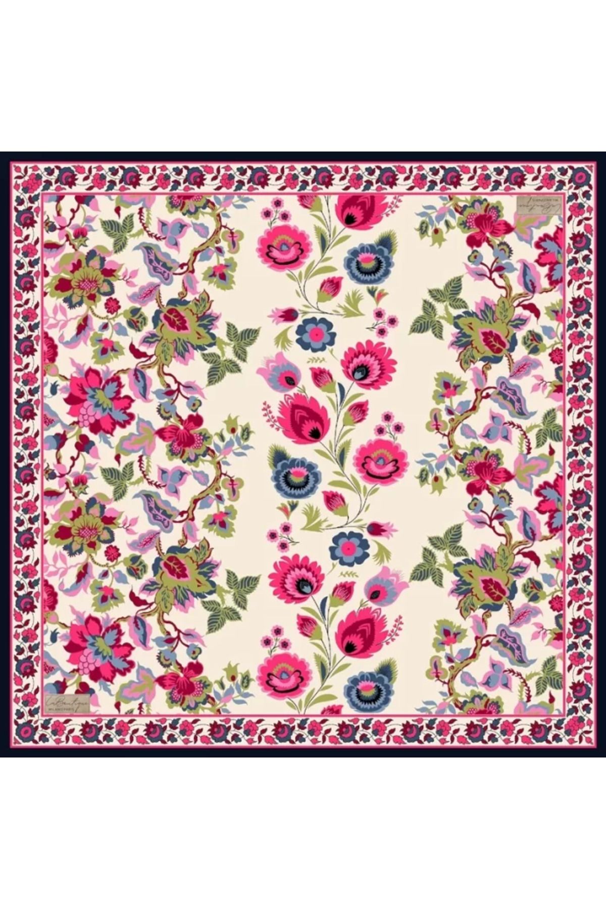 LA BOUTIQUE GÜZ | YAZ SERİNLİĞİ EŞARP 2400 90 x 90 Pembe - 01