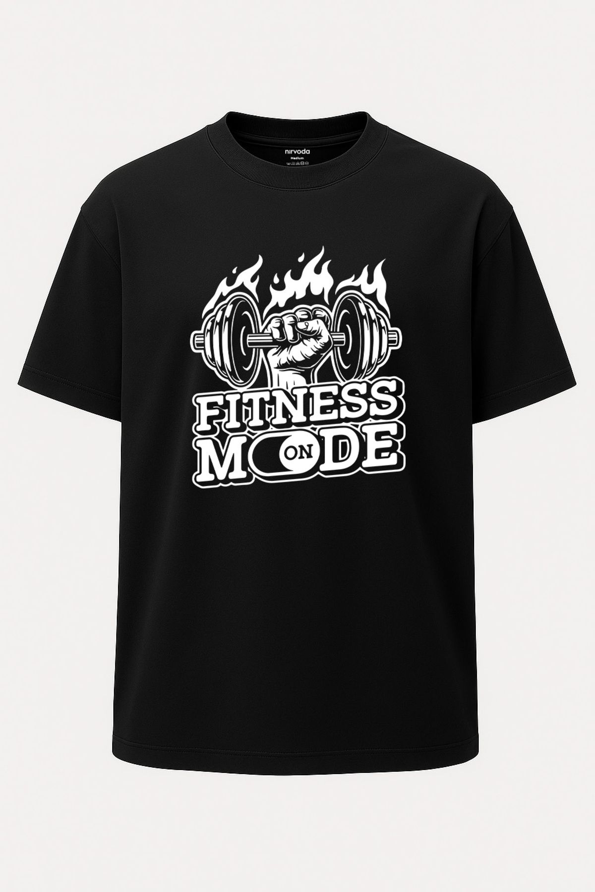 nirvoda Oversize Fitness Mod On GYM Unisex Spor Tişört