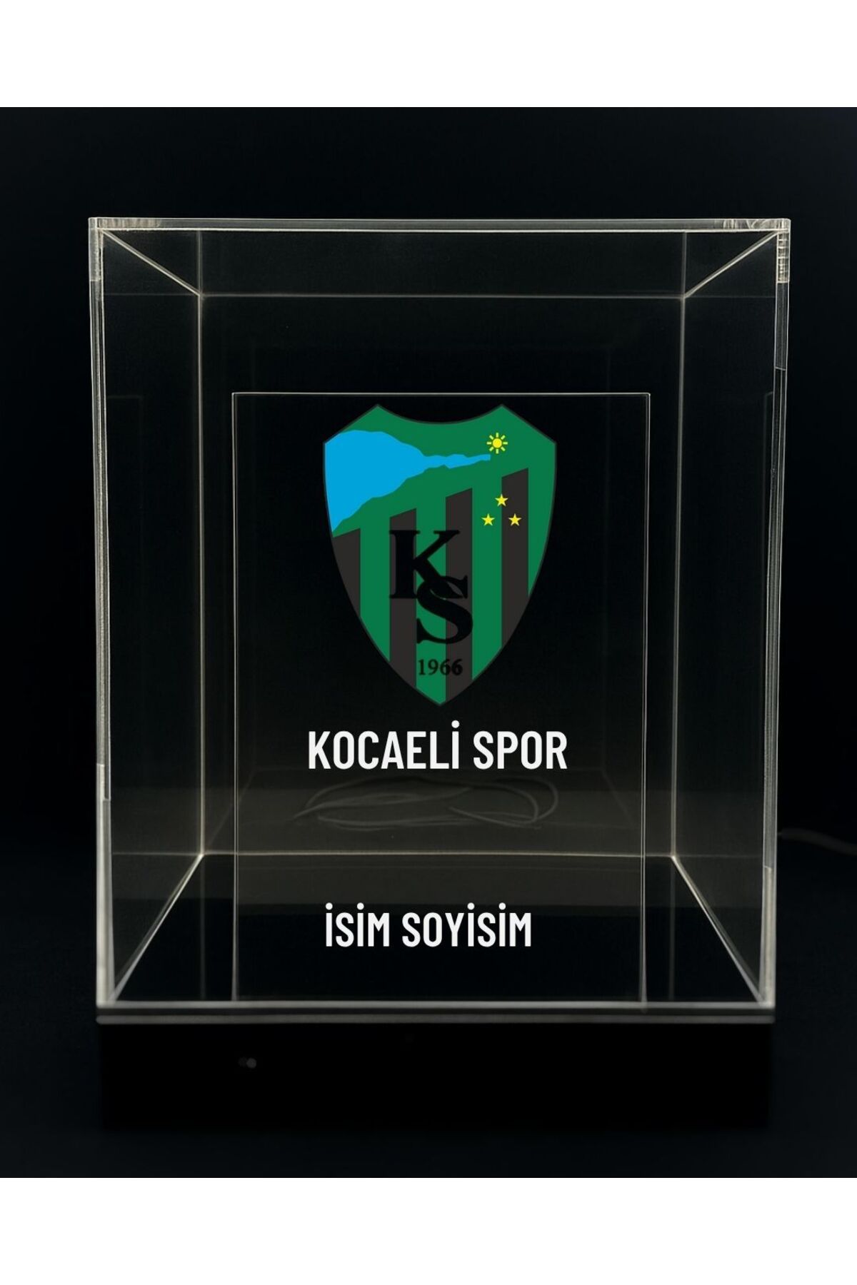 iscom KOCAELİ SPOR TASARIMLI KİŞİYE ÖZEL LED IŞIKLI KONSEPT HEDİYE