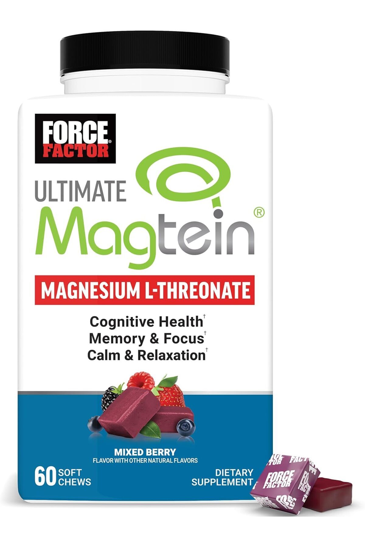 force factor-Ultimate Magtein Magnesium(Magnesium) L-Threonate Cognitive Function Focus Memory 60 1