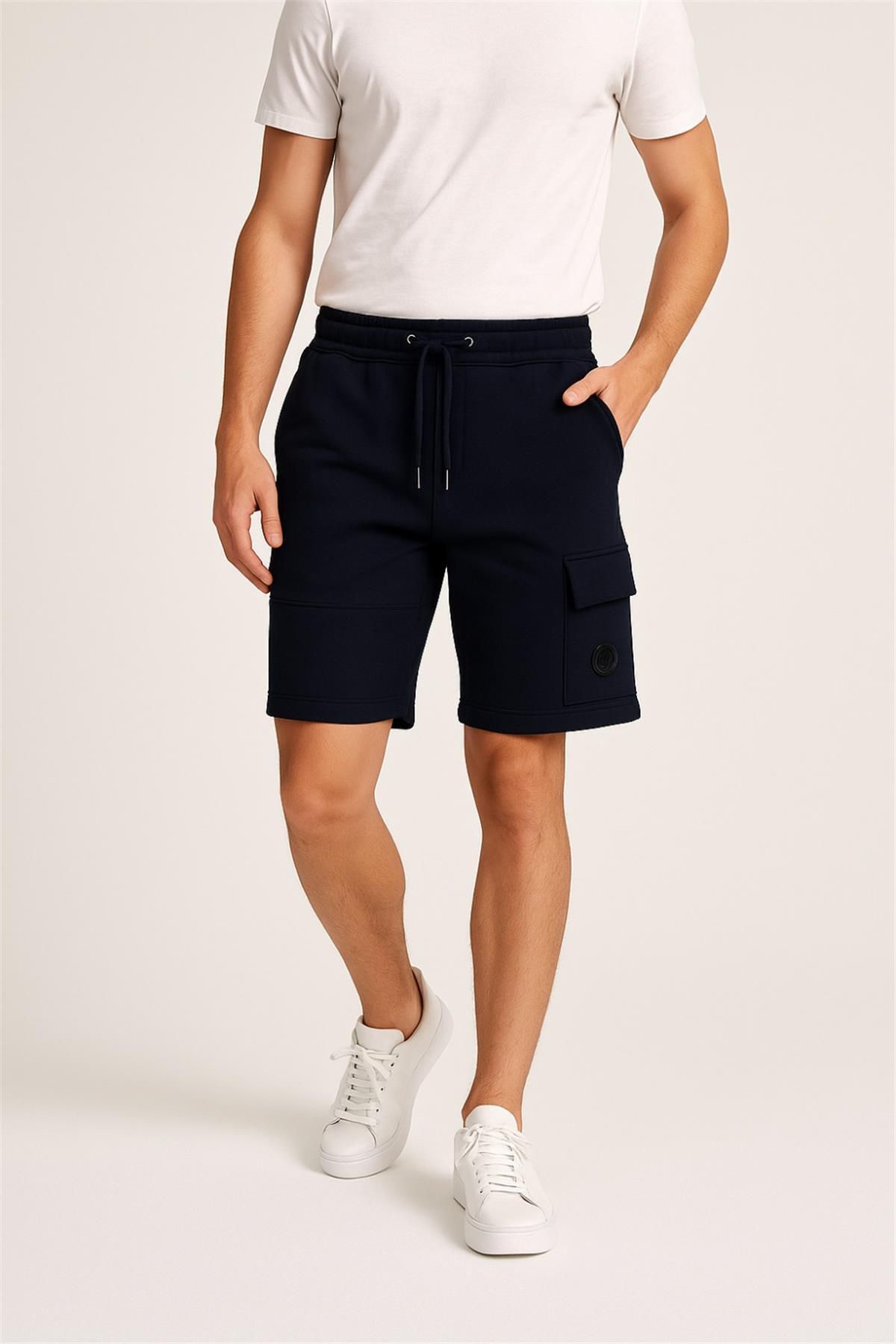 MNCLER MONCLER KARGO CEPLİ ŞORT LACİVERT
