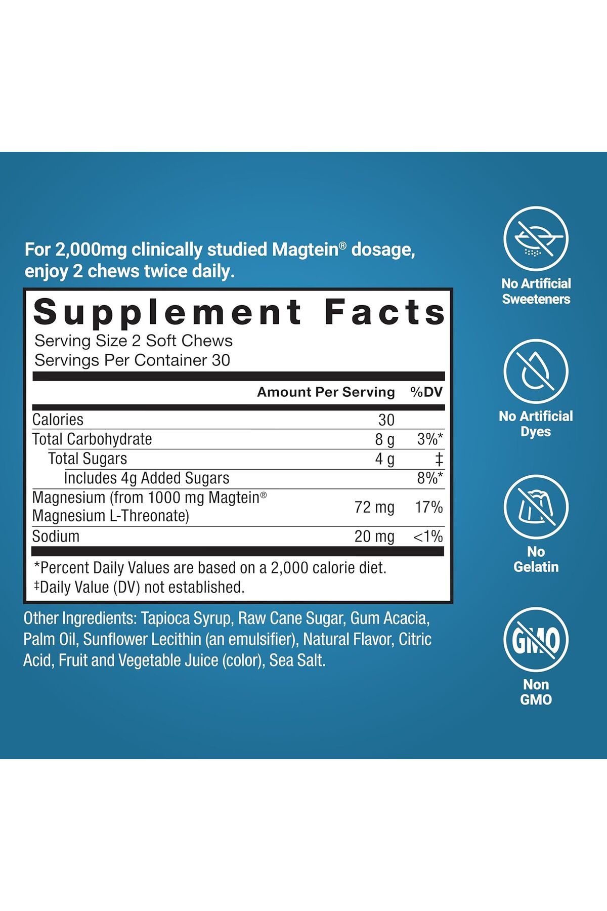 force factor-Ultimate Magtein Magnesium(Magnesium) L-Threonate Cognitive Function Focus Memory 60 2