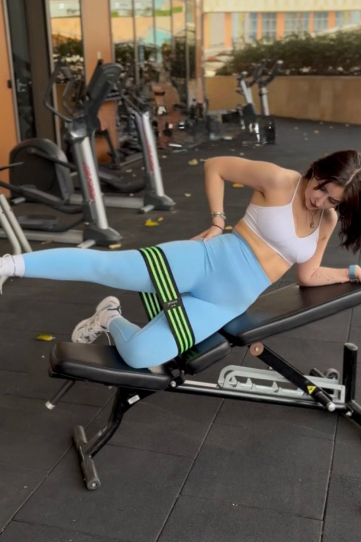 SerenityHaven Direnç Bandı Loop Band Spor Fitness Egzersiz Çalışma Lastiği Orta Sert