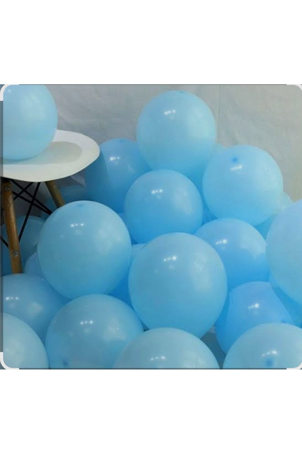 B&K süs ve tasarım 25 adet açık mavi pastel balon
