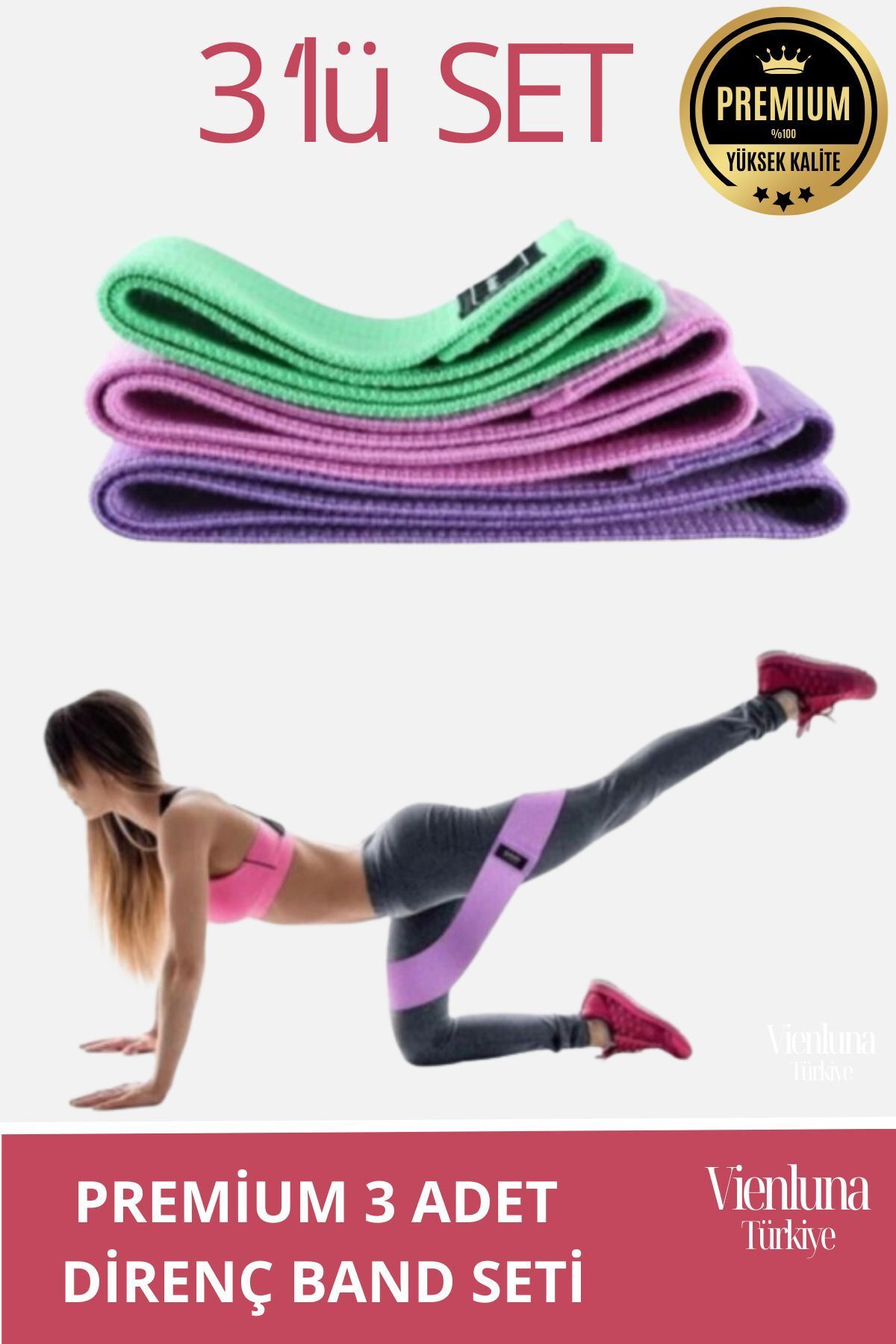SerenityHaven Özel Ürün Kaliteli Üretim Yumuşak Orta Sert Boyutlarda Dayanıklı Sağlam Pilates Direnç Bandı Seti