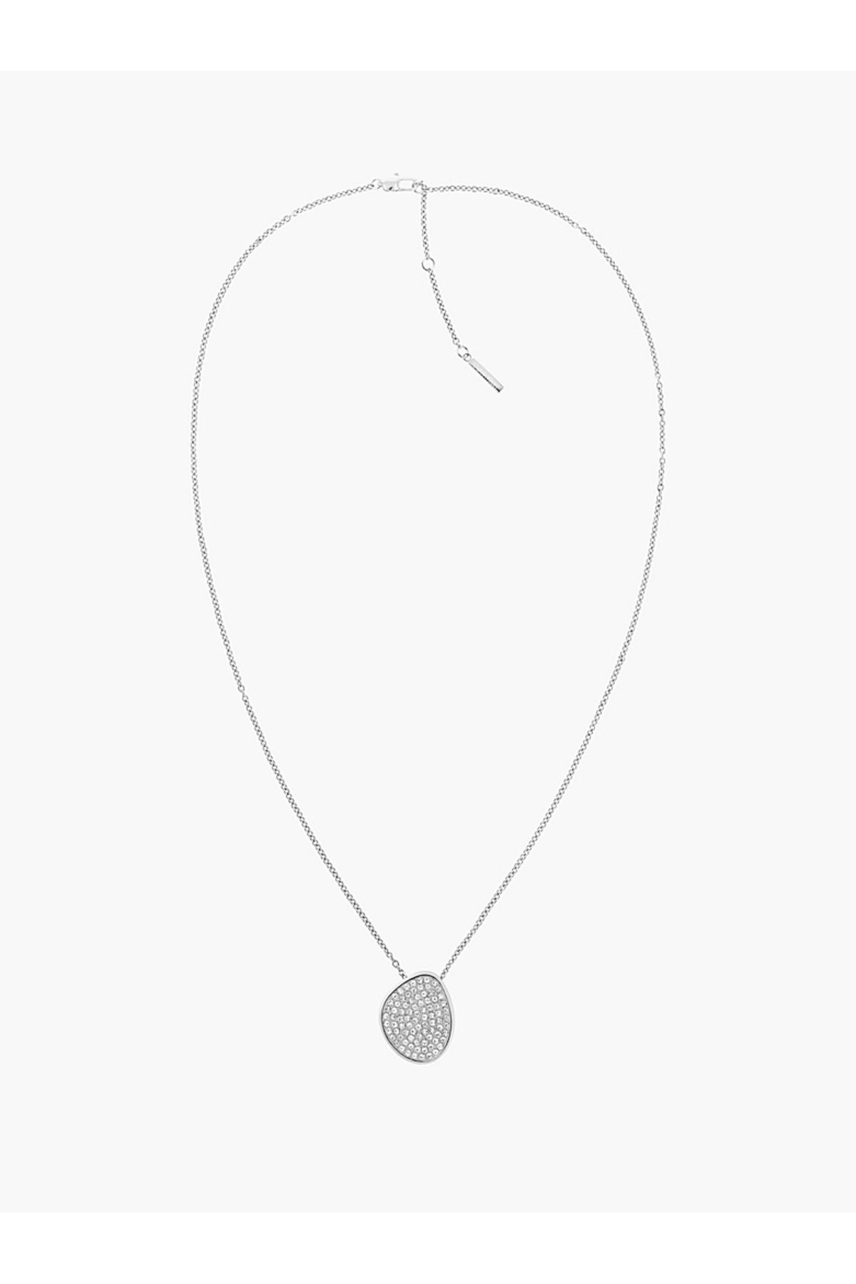 Calvin Klein Crystal Pendant Long Necklace